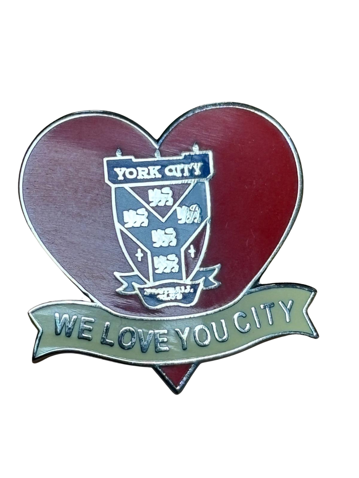Fan Design Pin Badge We Love You City image 0