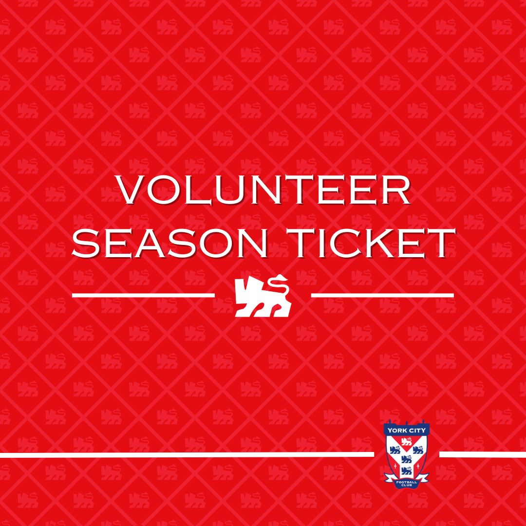 YCFC Volunteers Season Ticket 2026/27 image 0