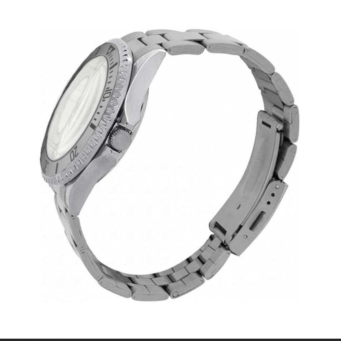 Silver Strap Crest Watch image 4