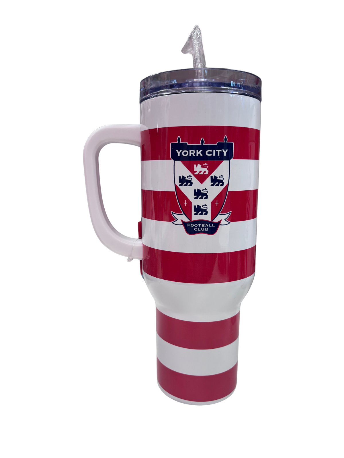 Club Crest Stripe Large Tumbler With Straw image 0