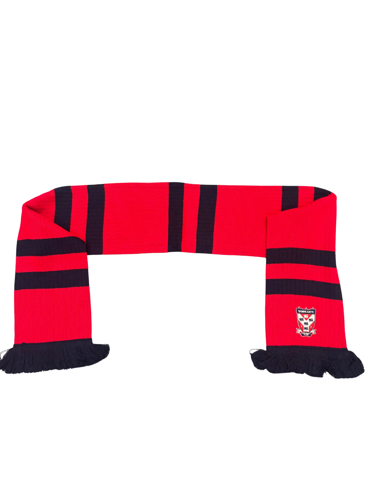 Red And Blue Ribbed Scarf image 0