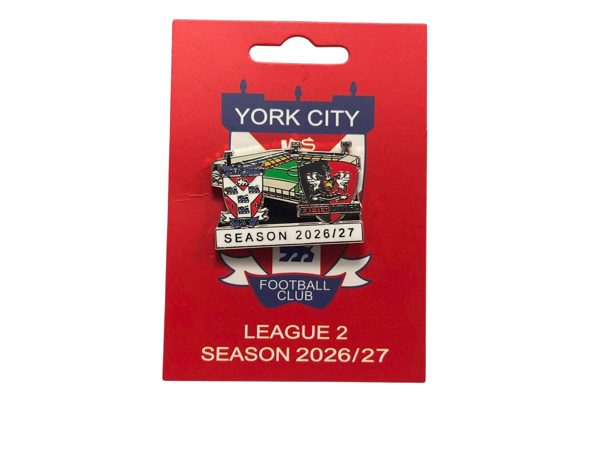 Match Fixture Pin Badge York City V Exeter City image 0
