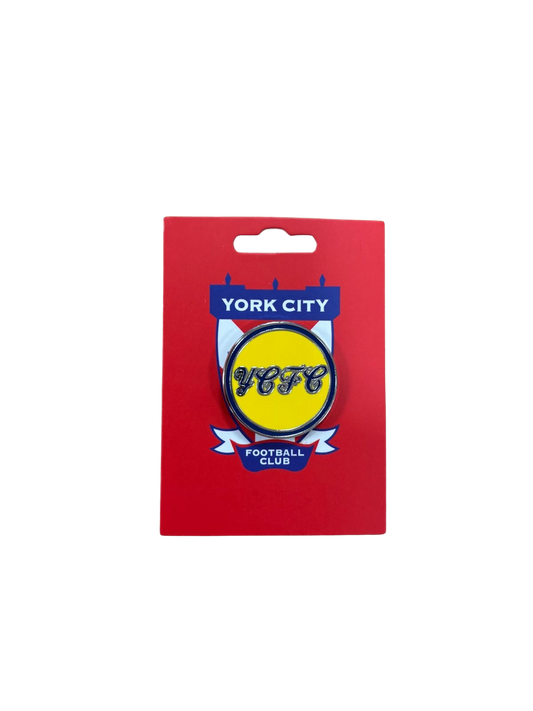 Yellow YCFC Pin Badge image 0