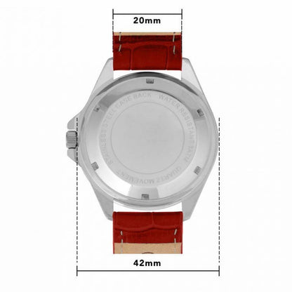 Red Strap Crest Watch image 3