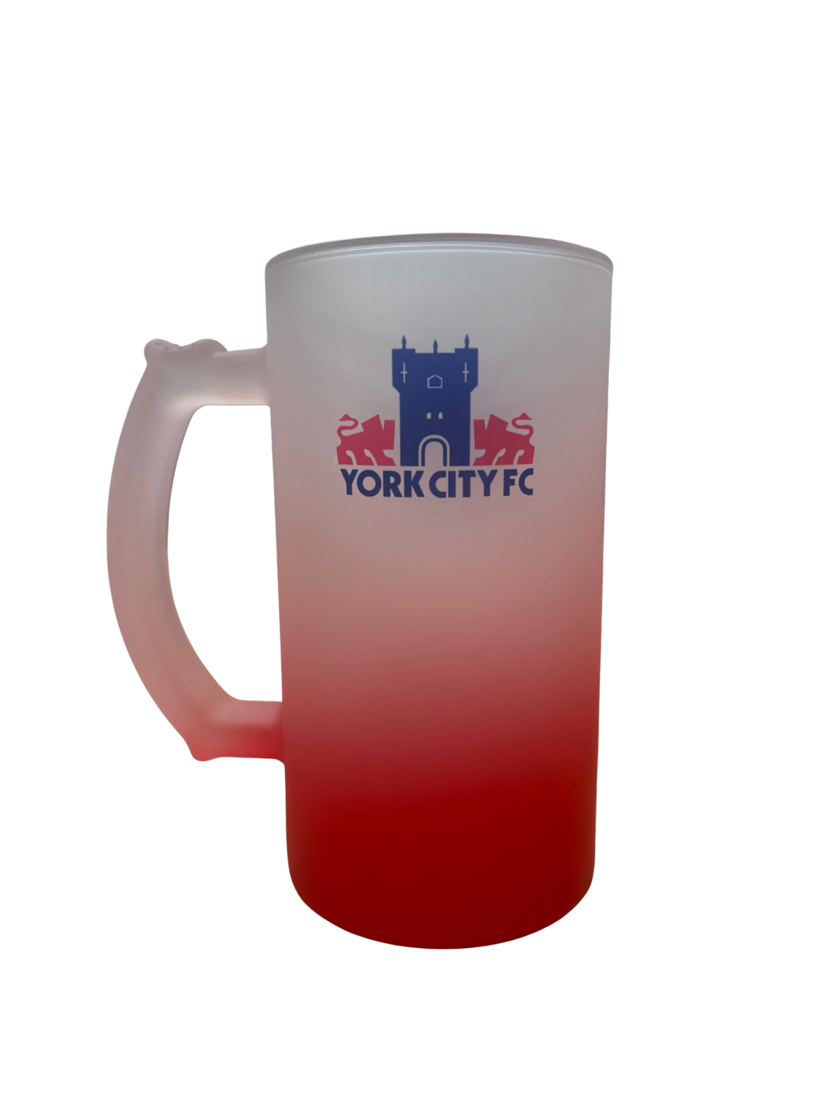 Retro Badge Frosted Pint Glass image 0