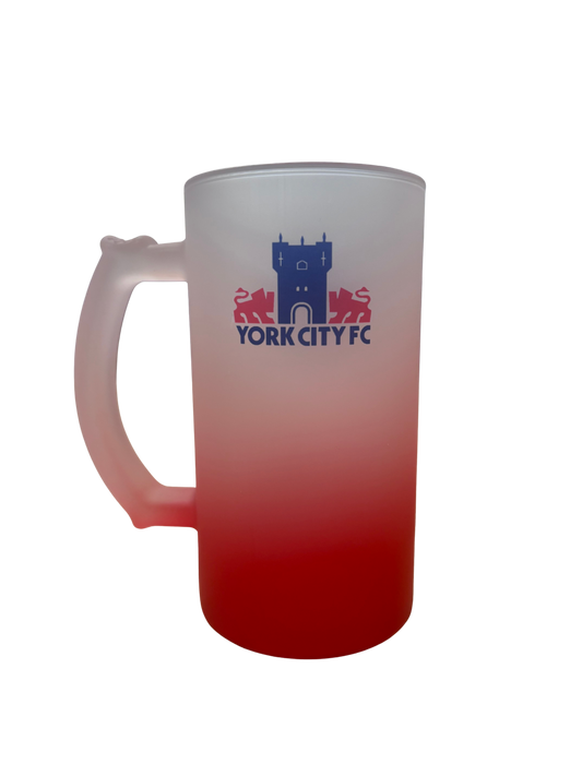 Retro Badge Frosted Pint Glass image 0