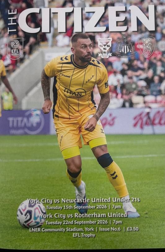 Match Day Programme EFL Trophy image 0