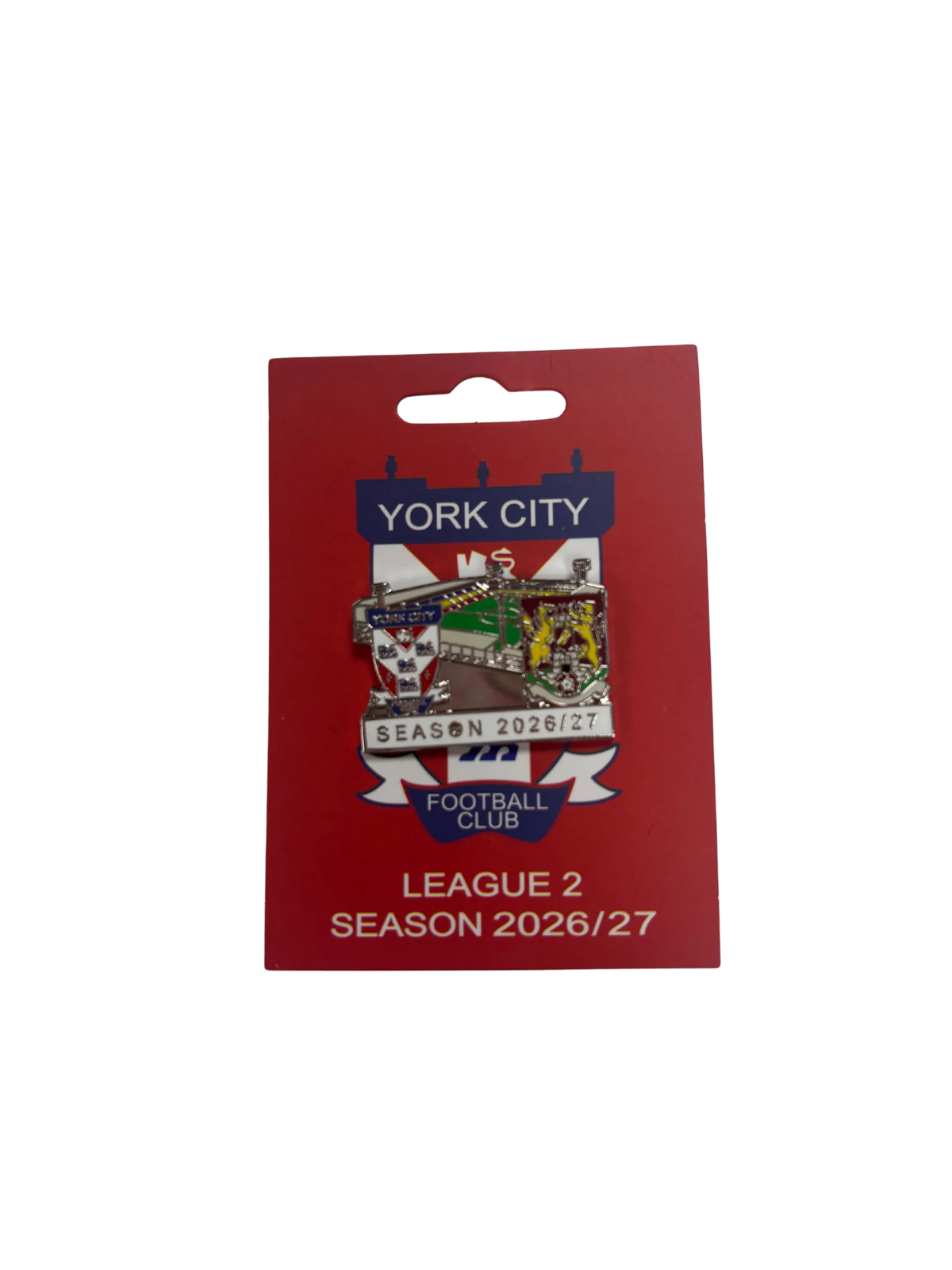 Match Fixture Pin Badge York City V Northampton Town image 0