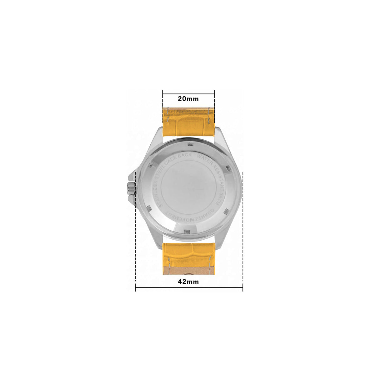 YCFC Yellow Strap Watch