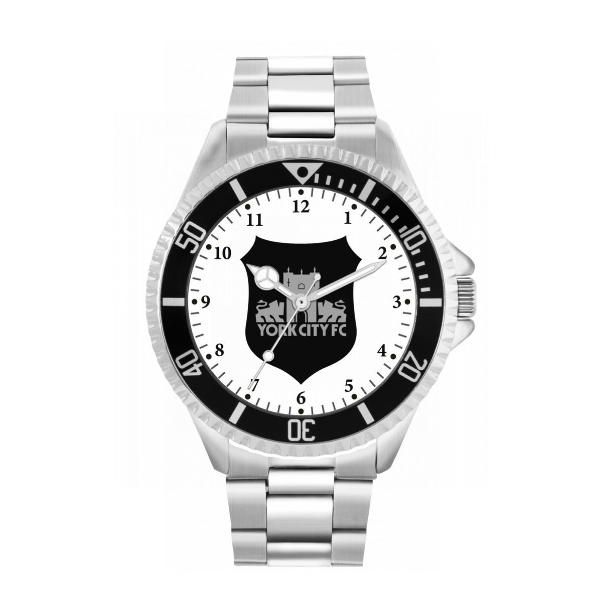 Retro Crest Silver Strap Watch
