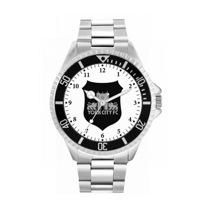 Retro Crest Silver Strap Watch