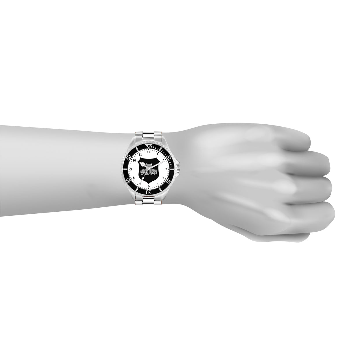 Retro Crest Silver Strap Watch