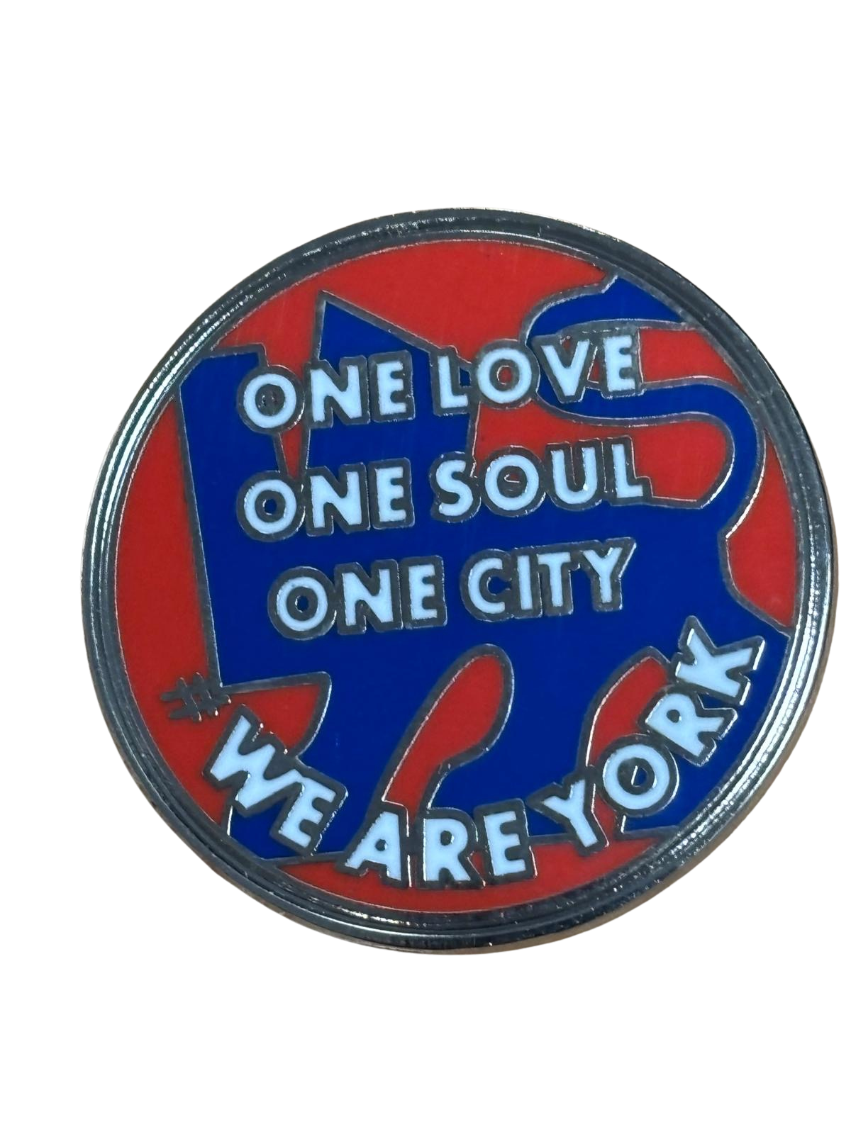 Fan Design Pin Badge One Love One Soul One City image 0