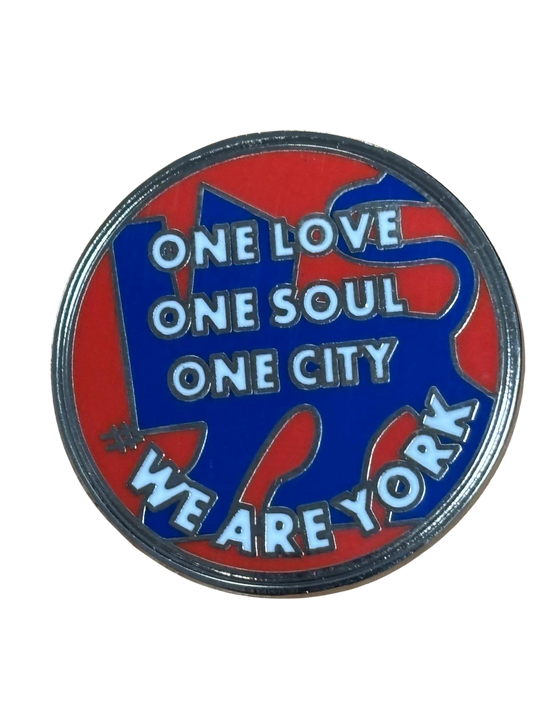 Fan Design Pin Badge One Love One Soul One City image 0