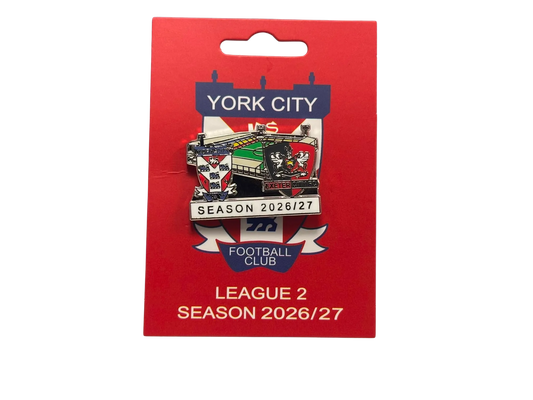 Match Fixture Pin Badge York City V Exeter City image 0
