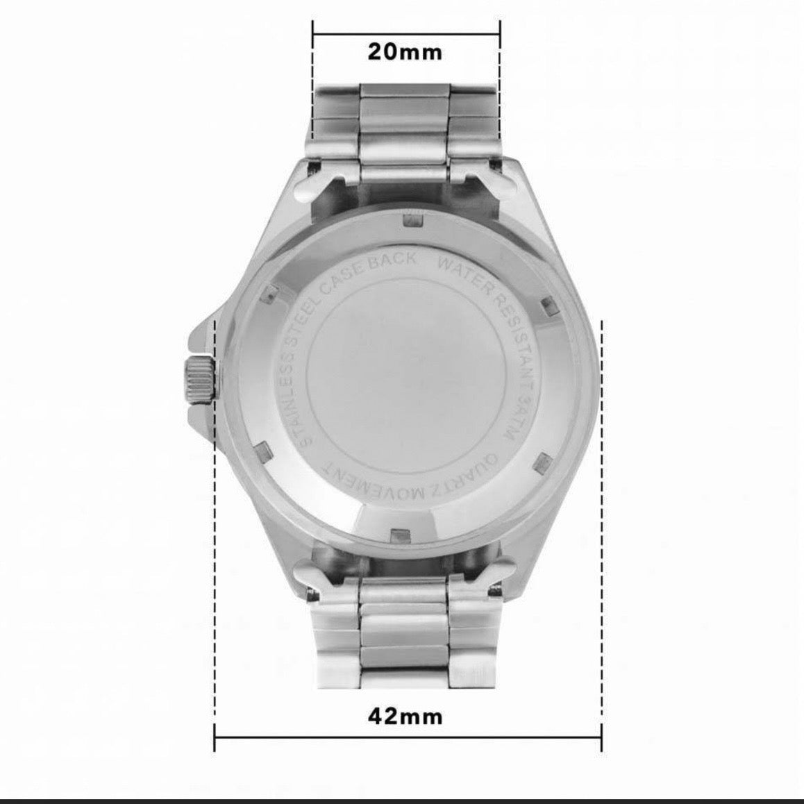 Silver Strap Crest Watch image 3